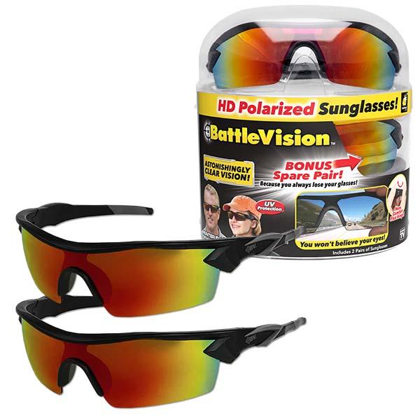 Battle Vision Polarized Sunglasses 2-pack