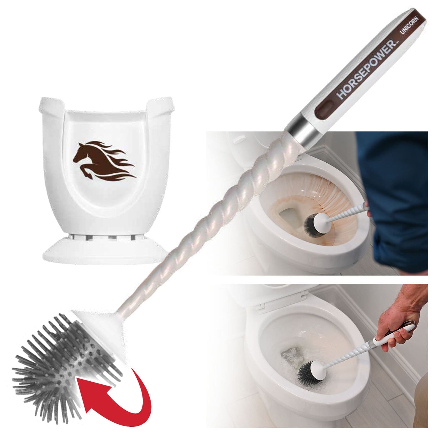 Horsepower Unicorn Toilet Brush