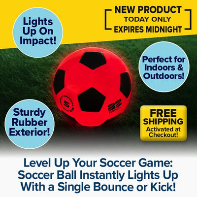 Light Up Indoor & Outdoor Soccer Ball