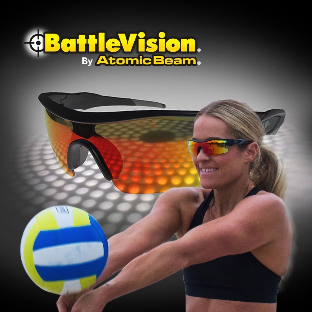 Battle Vision - Trooper Vision HD Polarized UV Sunglasses by Atomic Beam,  See 10x Clearer, Eliminating Glare & Enhancing Color Black Size: 2 Pairs  (Case Not Included): Buy Online at Best Price