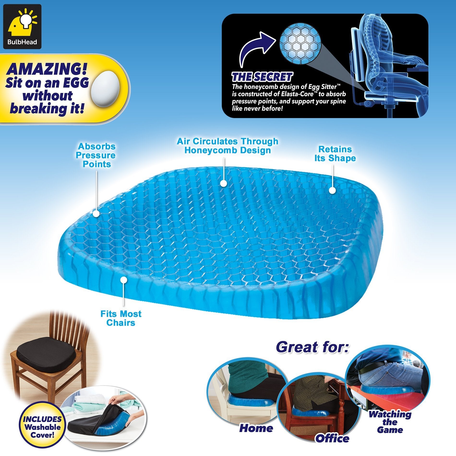 Egg Sitter Support Cushion BulbHead