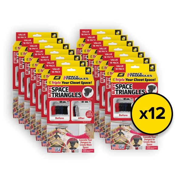 BulbHead Ruby Space Triangles Value Pack, 18 count