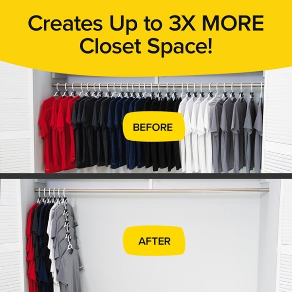 Space saving closet sold hangers